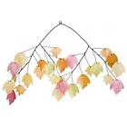 Woodc721 Chimes Leaves Woodstock Autumn Capiz Chime