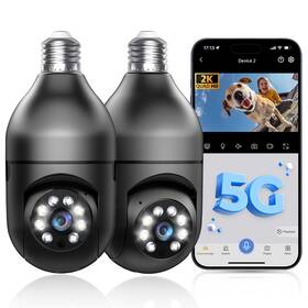 T-cp8044lf-w3m Chpuss Light Bulb Security Camera 5g Wifi 2k Socket Cameras Wireless