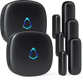 D015x3-b Co. Ltd. Dc M520x2 Door Chime Wireless Open Contact Sensor Alarm With 500 Ft Range 58