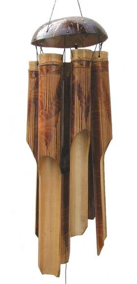 Cohasset 831596000996 Gifts Bamboo Wind Chimes Large 45 Inch Natural Beautiful Sound