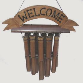 Cohasset 831596004970 Gifts Bamboo Wind Chimes Natural Beautiful Sound Wood Outdoor Ho