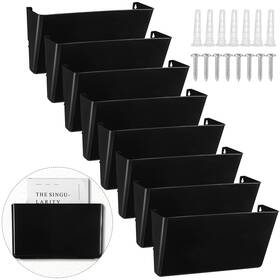 Him-colarr-295 Colarr 8 Pcs Plastic Wall File Holder Organizer Single Pocket Mount Hang
