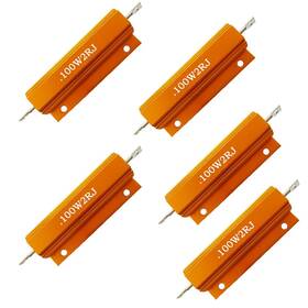Mz614 Comidox Set Of 5 100w Watt Shell Power Aluminum Housed Case Wirewound Resistor 2r Ohm