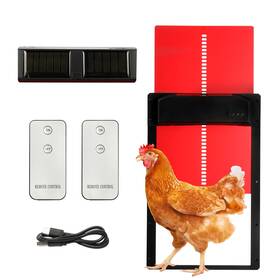 Jm002 Cowehun Automatic Chicken Door By - Solar Powered And Usb Rechargeable