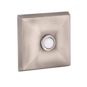 Craftmade 445012287224 Wired Flush Mount Pewter Finish Doorbell Push Button With Illuminated Led Chime