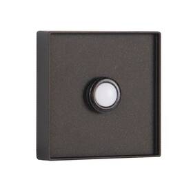 Craftmade 445020249238 Wired Flush Mount Espresso Finish Doorbell Push Button With Illuminated Led Chim