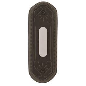 Craftmade 647881044480 Wired Weathered Black Doorbell Push Button With Led Chime