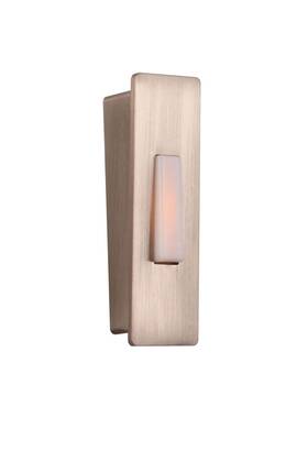 Pb5006-bnk Craftmade Pb5006 Nickel 3-13/100 Inch H Lighted Pushbutton Doorbell