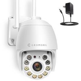Aub09x44w6gg Cromorc 360 View Pan/tilt/digital Zoom 5mp Wifi Security Camera Outdoor Motion De