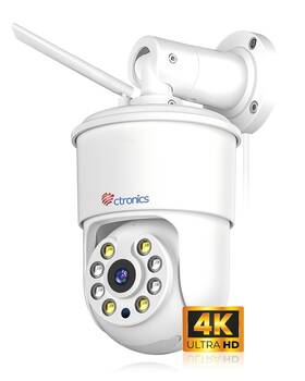 Ctipc-840c-4k Ctronics 4k Security Camera Outdoor Ai Vehicle/animal/human Detection Auto