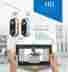 D091604 Smart Doorbell Video Wifi Two Way Call Remote Monitoring Unlocking Silver Ring