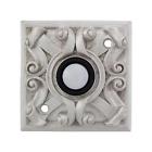 D4008 Vicenza Designs Sforza Square Style Doorbell Satin Nickel