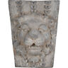 D77550 Home Lions Head Gray Outdoor Wall Decor 805845775508