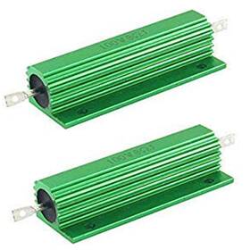 100w Dahszhi 098841535959 Wirewound Resistor 8 Ohm 5% Aluminum Case Chassis Mounted Resistors - 2pcs