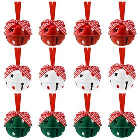 Dc5b1211 Daketle 12pcs Jingle Bells 1.57in/4cm Craft For Christmas Party Colorful A