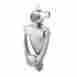 Dd01-k160sn Pamex Satin Nickel Chrome Door Knocker With Viewer