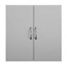 De20516 Systembuild Inch Wall Cabinet Shelves Double Door Unkeyed Home Hanging