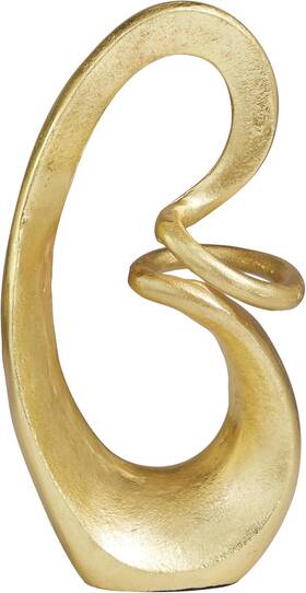 083710 Deco 79 Aluminum Metal Abstract Decorative 7 Inch X 4 13 Gold