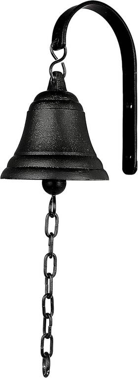H9-18wd-7y8w Deconoor Vintage Cast Iron Dinner Bell As Entry Door Outside Hanging Decor Black