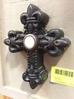 7869-29141962 Decorative Iron Lighted Door Bell Button Fleur De Lis