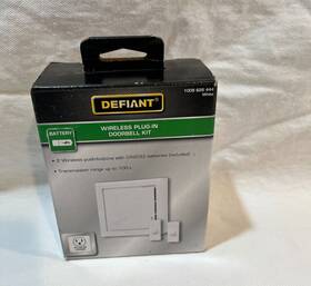 Defiant 058219531440 Wireless Plug-in Doorbell Kit With 2 Push Buttons
