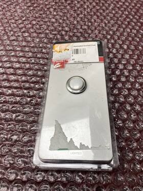 18000033 Defiant 058219884645 Illuminated Doorbell Push Button Wired Lighted Nickel Mpn