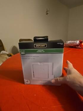 Defiant 058219945322 Wireless Battery Operated Doorbell Kit With Push Button 200