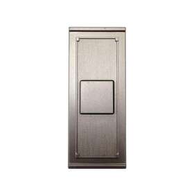 Defiant 058219992340 Wireless Battery Operated Doorbell Push Button Brushed Nickel
