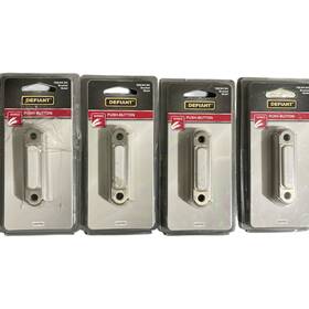 1008644304 Defiant Wired Brushed Nickel Push-button Doorbell 4 Pack F