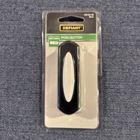 18000011 Defiant Wireless Battery Operated Doorbell Push Button Black