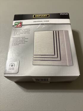 18000020 Defiant Doorbell Chime Wireless Or Wired Brushed Nickel