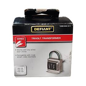 18000045 Defiant Trivolt Doorbell Transformer 8v 10va 16v 24v 20va Wired