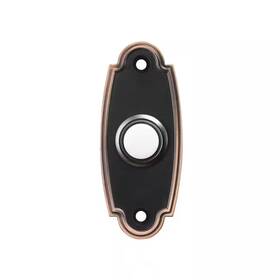 Defiant 313091975912 Wired Led Illuminated Doorbell Push Button Mediterranean Bronze