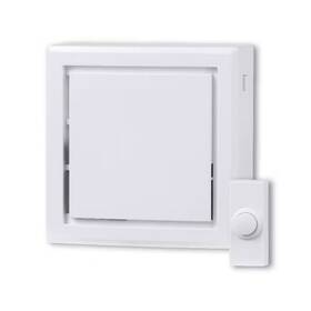 Defiant 445055346308 Wireless Doorbell Kit Battery Operated Door Chime Push Button White