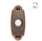 Hb-731-00 Defiant Wired Led Lighted Door Bell Push Button Mediterranean Bronze