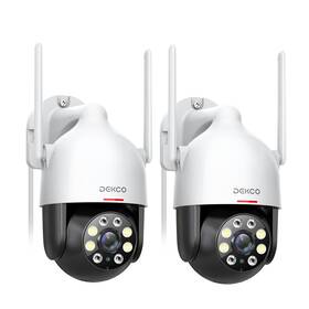 Dc5l-2p Dekco 2k Security Camera Outdoor 2packs Wifi Cameras Pan-ti