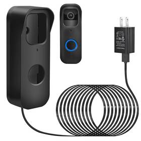 Loi0280 Delilyn 2in1 Power Cable With Adapter And Adhesive Doorbell Mount Compatibl... Fast Ship