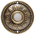 Dh1651l Wired Button Lighted Thomas Betts-carlon Antique Brass Flower