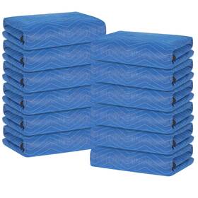 Blanket-12 Diamond Up Moving Blankets 12 Packs Extra Large 80 Inch X72 Furniture Pads Reusable