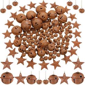 Dilunave-jingle-58 Dilunave 140 Pieces Rustic Christmas Bell Set Includes 100 Small Rusty
