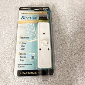 Rc3101 Dimango Wireless Doorbell Chime Button White - New Vtg Nos