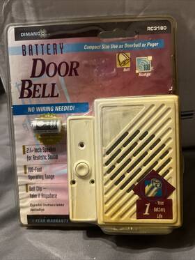 Rc3180 Dimango Battery Door Bell With Wireless Button New Sealed