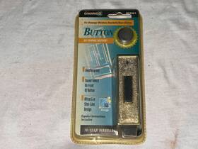 Rc3321 Dimango 1995 Wireless Doorbell Chime Button Gold And Black - New Sealed