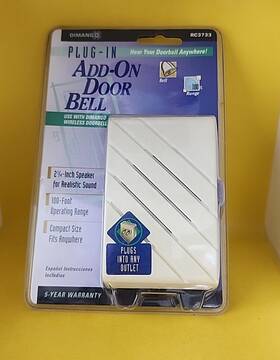 Rc3733 Dimango Plug-in 100ft Wireless Doorbell Gb 2