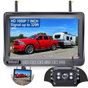 Dohonest 602191491584 Hd 1080p Digital Wireless Backup Camera System 5ftft Tft Monitor For T
