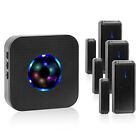 Door Chime Huwoo Wireless Alarm Sensor Open Alert With Color Led Indic