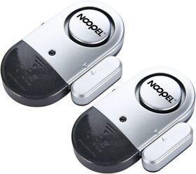 Door Window Alarm 2 Pack Noopel Home Security Magnetic Sensor Burglar Anti-theft
