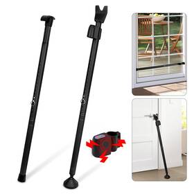 Dmpqt1024-us4 Dreamtop 3-in-1 Door Security Bars With Alarm And Sliding Patio Bar Securi