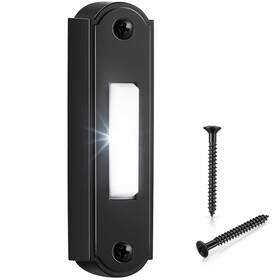 Dr-dreyoo-1636 Dreyoo Metal Lighted Doorbell Button Heavy Duty Wired Door Bell Pus... Fast Ship