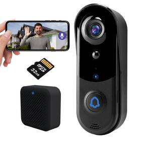 Eaula Videns 747783962056 Wireless Video Doorbell Camera With Chime Smart Home Surveillance Indoor/out